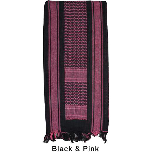 Black/Pink Shemagh