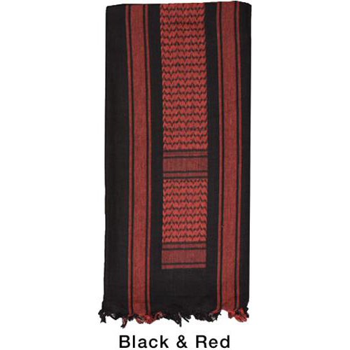 Black/Red Shemagh