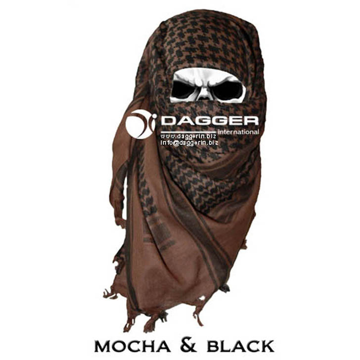 Mocha/Black Shemagh