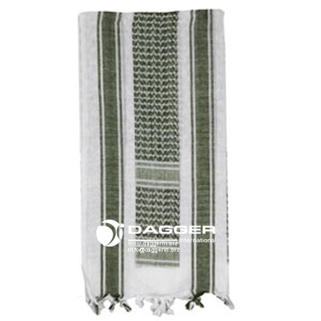 White/Green Shemagh